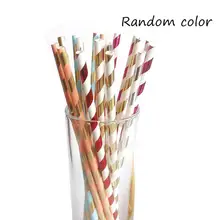 Одноразовые соломинки для рождественской вечеринки, полосатая кружка-термос с соломкой, нетоксичные бумажные соломинки для дня рождения, свадьбы, вечеринки, 25 шт