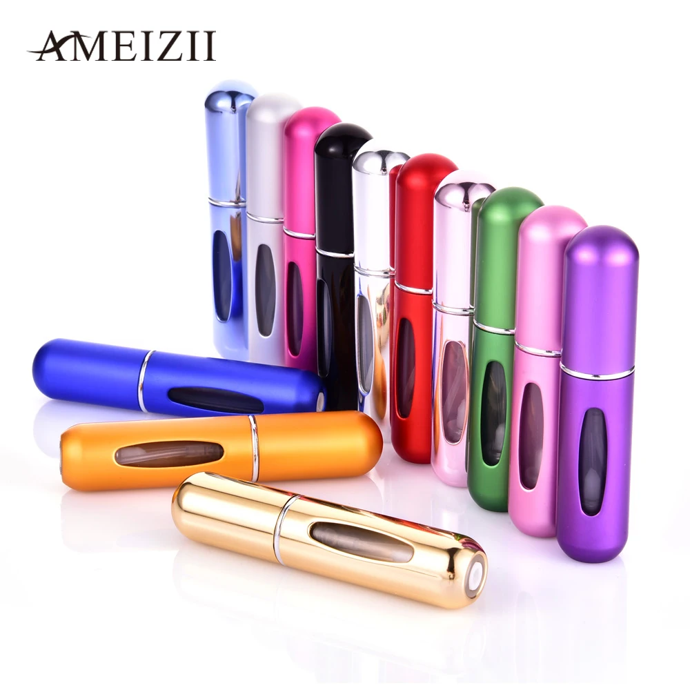

AMEIZII Colorful Travel Mini Refillable Conveniet Perfume Bottle Empty Atomizer Perfume Spray Bottle Aluminum Perfume Atomizer