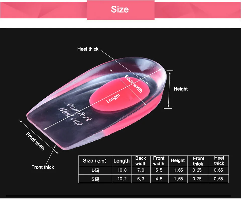 1 пара, мужские и женские силиконовые гелевые стельки для подпяток, стельки, облегчающие боль в ногах, поддерживающие стельки для обуви, вставки на высоком каблуке