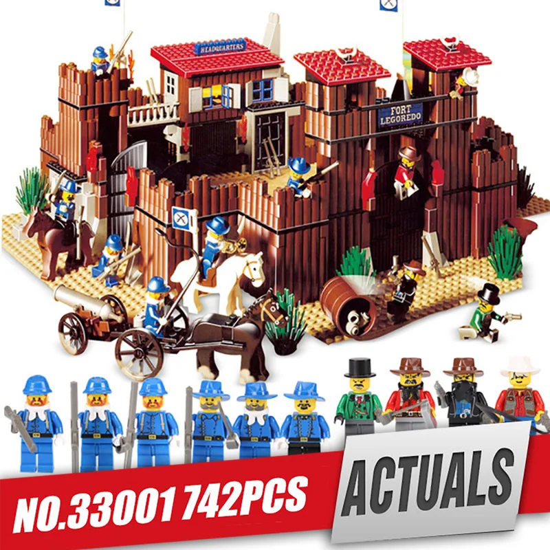 

Lepin 33001 Genuine Building Series The Idian Cowboy`s Castle Set Educational Building Blocks Bricks Toy Model Gift legoing 6769