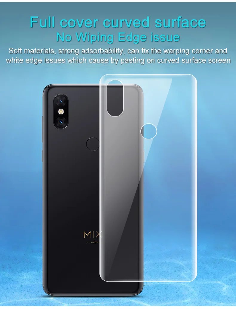 Imak Xiaomi mi x 3 Защита экрана 2 шт полное покрытие гидрогель III защитная пленка для Xiaomi mi x 3 не стекло