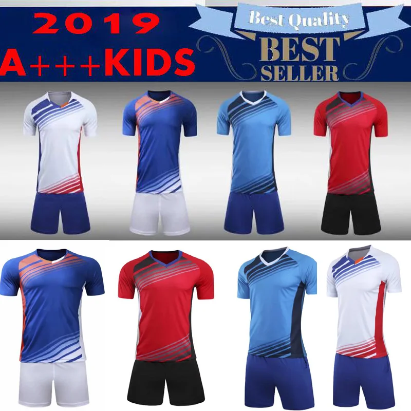 

kids Survetement Football Jerseys Soccer Sets Team Uniforms Sport Kit Training Suits Shorts Custom Print Name Logo Number