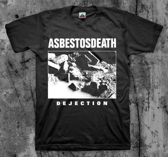 Футболка с надписью ASBESTOSDEATH (Sleep High On Fire Grief Doom) |