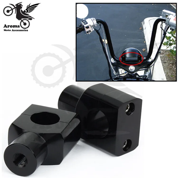 Top Quality Motorcycle Riser 1" 25mm Motorbike Handlebar Mount For