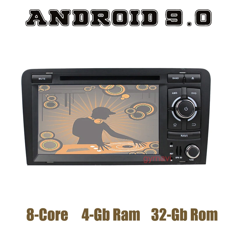 Best Android 9.0 Car DVD GPS Player for Audi A3 S3 2003-2013 with dsp PX5 octa core 4+64GB Auto Stereo Headunit 0