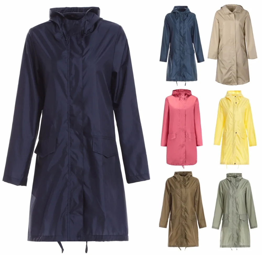 

Long Raincoat Women Men Waterproof hood Rain Coat Ponchos Jacket cloak Female Chubasqueros Impermeables Mujer