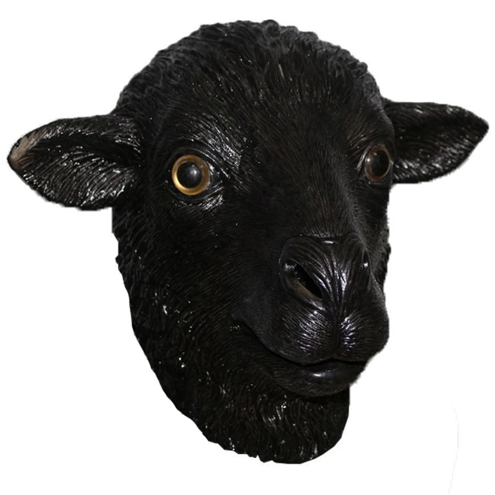 Овца Ram маска животное Farmyard овца полная голова Ram латексные маски на Хэллоуин Рождество Косплей