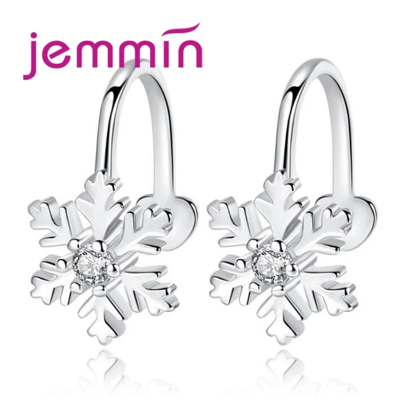 

JEMMIN Exquisite Ladies Valentine's Gift 925 Sterling Silver Ear Clip for Ladies Attend Party Appointment Earrings Jewelry