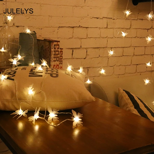Julelys Erfly Fairy Lights Garland Battery Led String Light Julelys Erfly Fairy Lights Garland Battery Led String Light Gerlyanda Christmas Decorations For Wedding Bedroom