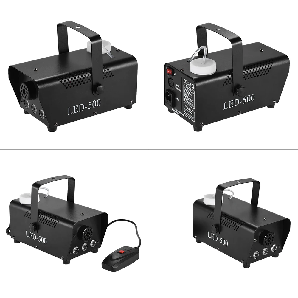 Colorful 400 Watt Fogger Fog Smoke Machine con LED Luci di Colore (Rosso, blu, verde) Telecomando a Filo per il Partito Concerto Dal Vivo