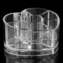 Коробка для хранения косметики прозрачный акриловый в форме сердца