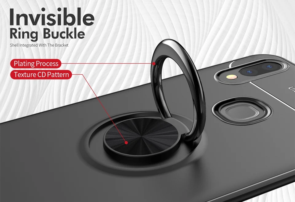 WHaY Case For Vivo V9 360 TPU Degree Finger Ring  Holder Car Magnet Phone Cover For Vivo Nex V11 Pro V9 S Vivo V9 Nex S Coque   (4)