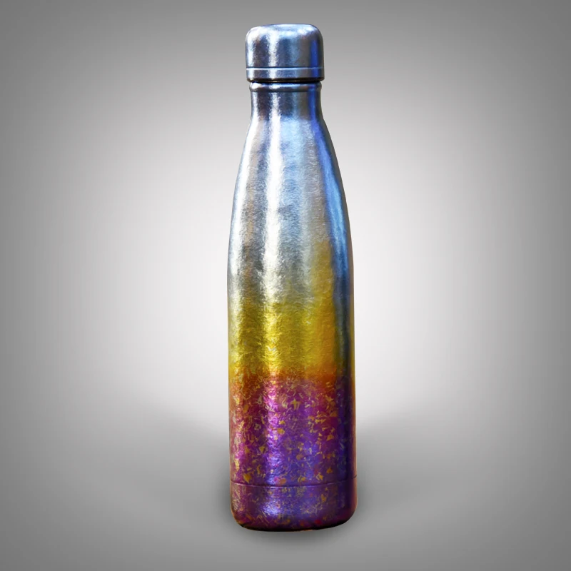 Tikungfu титана термос Вакуумная бутылка фляга 500 мл для путешествий на открытом воздухе Модная Портативная бутылка колы чашка любовника комбо - Цвет: Tell us for colors