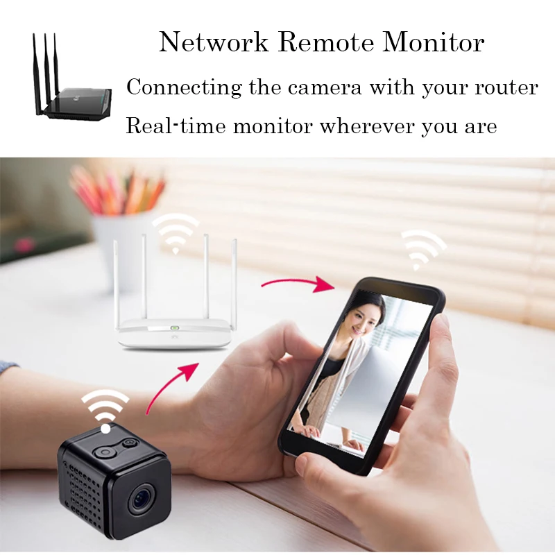 Шпионская Мини Wifi ip камера для IOS и Android телефон ночного видения HD 1080 P видеокамера
