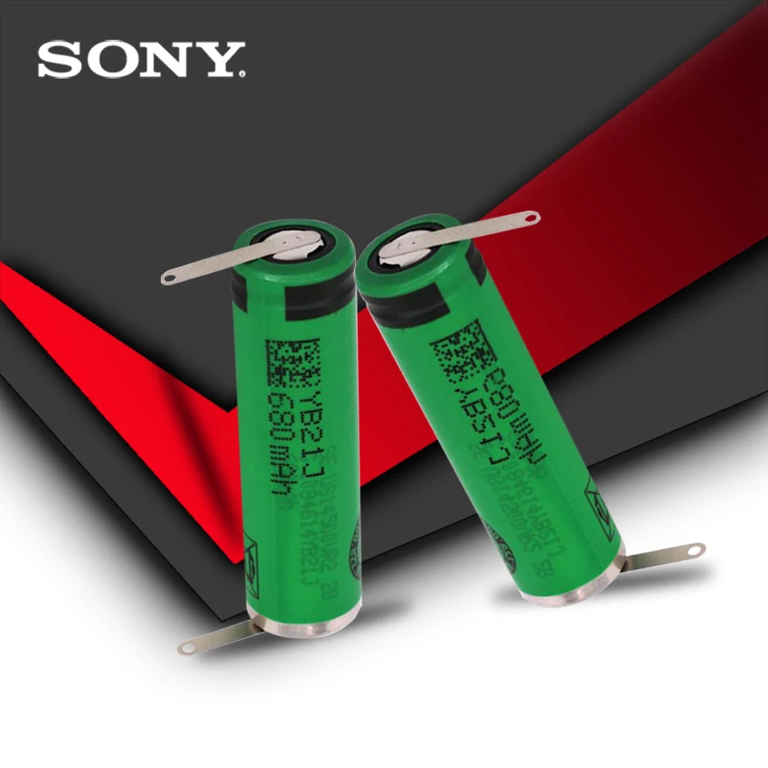 Новые оригинальные батареи высокой емкости AA 680mAh VR2 14500 Li-ion 3,7 v перезаряжаемые батареи со сваркой