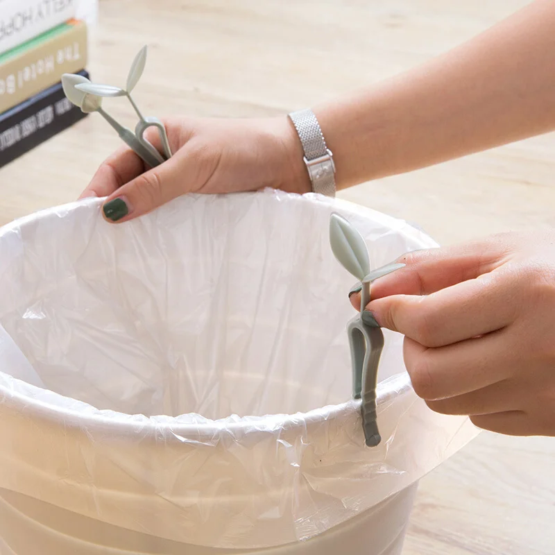 

Practical Plastic Garbage Bag Clip Waste Bin Clip clamp household Clean receive Useful Tools plastic bag dispenser trash bag