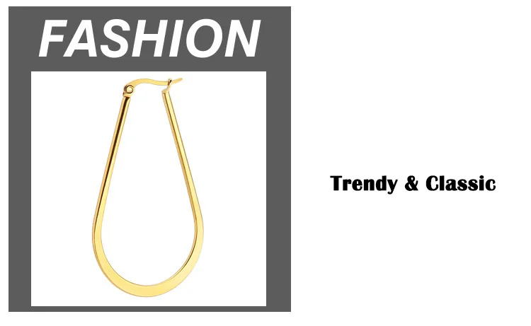 FairLadyHood, женские серьги-кольца из нержавеющей стали, модные серьги для девушек, круглые простые серьги золотого цвета, Лидер продаж