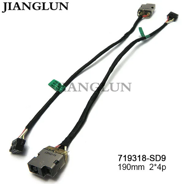 Jianglun 5X Новый DC Мощность Jack с кабелем проводов для HP Envy 15-J серии 15-j009wm 15-j011nr 15-j013cl