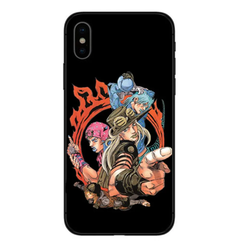 Аксессуары для телефона с аниме JOJO'S bistry ADVENTURE OVER небеса чехол Apple iPhone XR XS MAX X 8 7 Plus