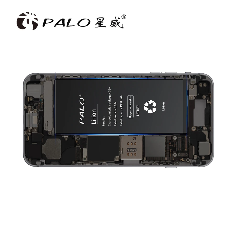 100% Оригинальный аккумулятор для телефона iPhone 6 реальная емкость 1810 мАч с набором