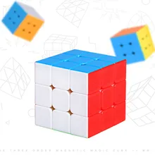 Shengshou 3x3x3 М. М. Магнитный куб. Twisty головоломка игрушка красочные Stickerless Пазлы для детей