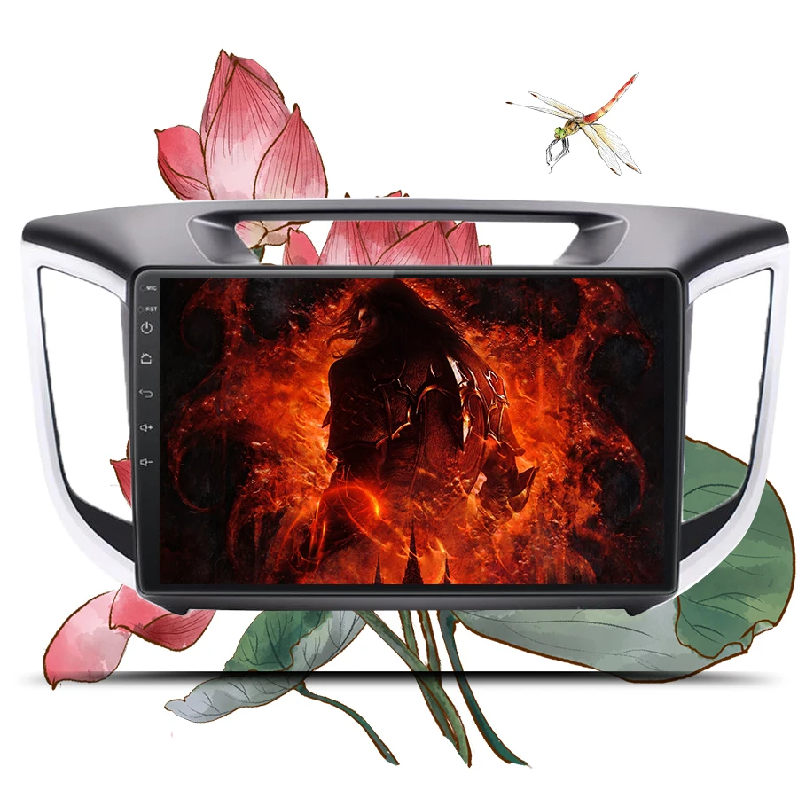 Восьмиядерный Android 9 1 автомобильный Радио 2 din DVD плеер GPS для Hyundai IX25 Creta Авто