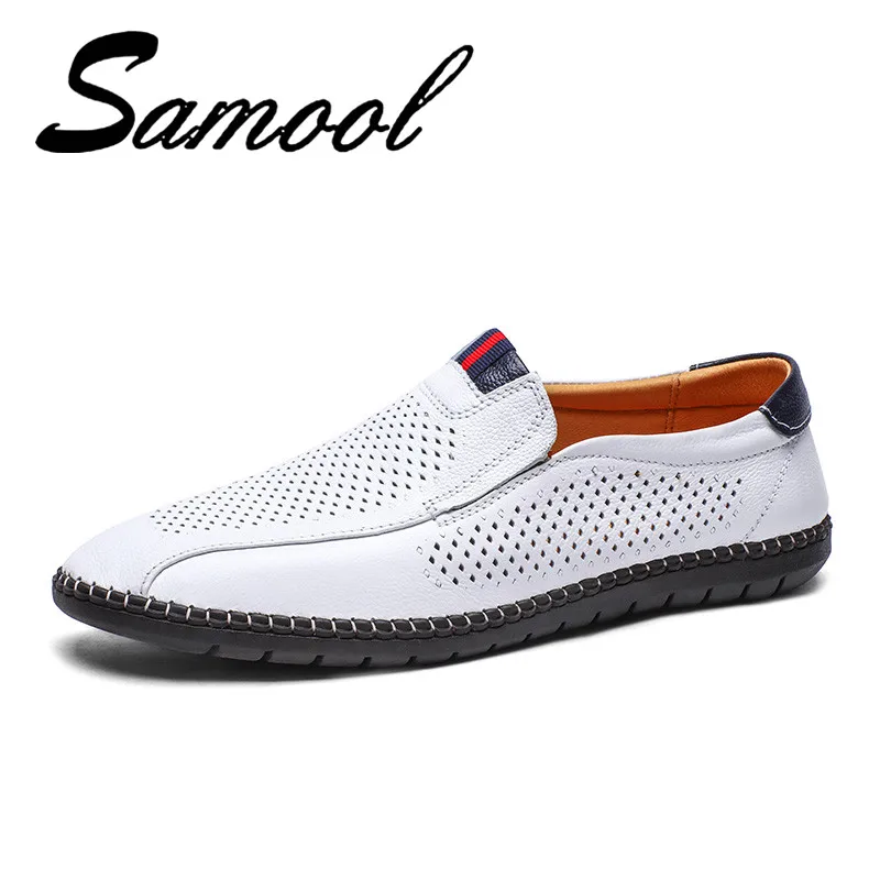 Chaussures Casual Trous Mocassins Respirant Blue Luxe Sneakers D'été En Marque Mode Plat Nouveau Mx3 white 2018 Shipping Hommes De Drop Cuir 8EwFctSq