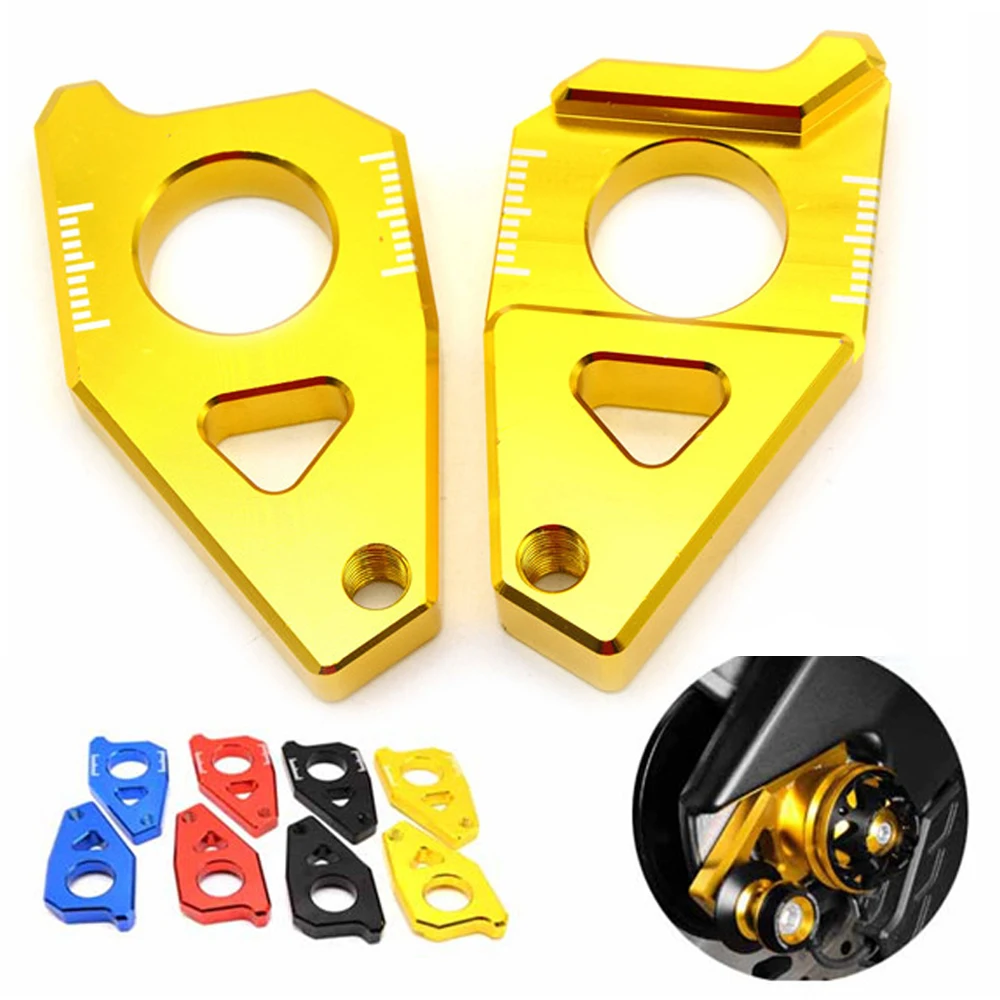 

Motorcycle Chain Tensioner Rear Axle Spindle Chain Adjuster For YAMAHA YZF R1 FZ1 FZ8 Tmax 530 2012 2013 2014 2015