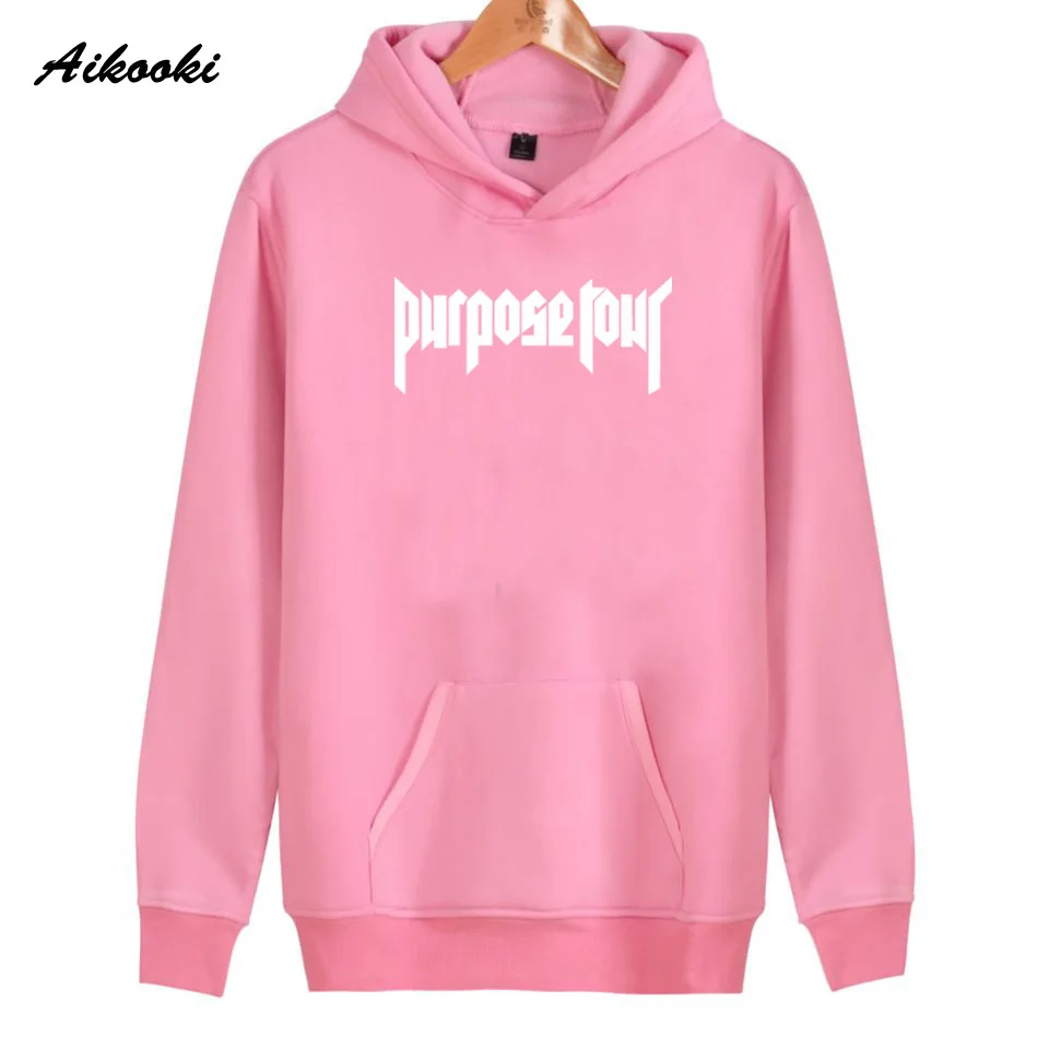 Aikooki Justin Bieber Hoodies Sweatshirt Men Pullovers Red Pink Hooded Hoodie Winter Fashion Hoody Shirts SECURTITY Jumpers