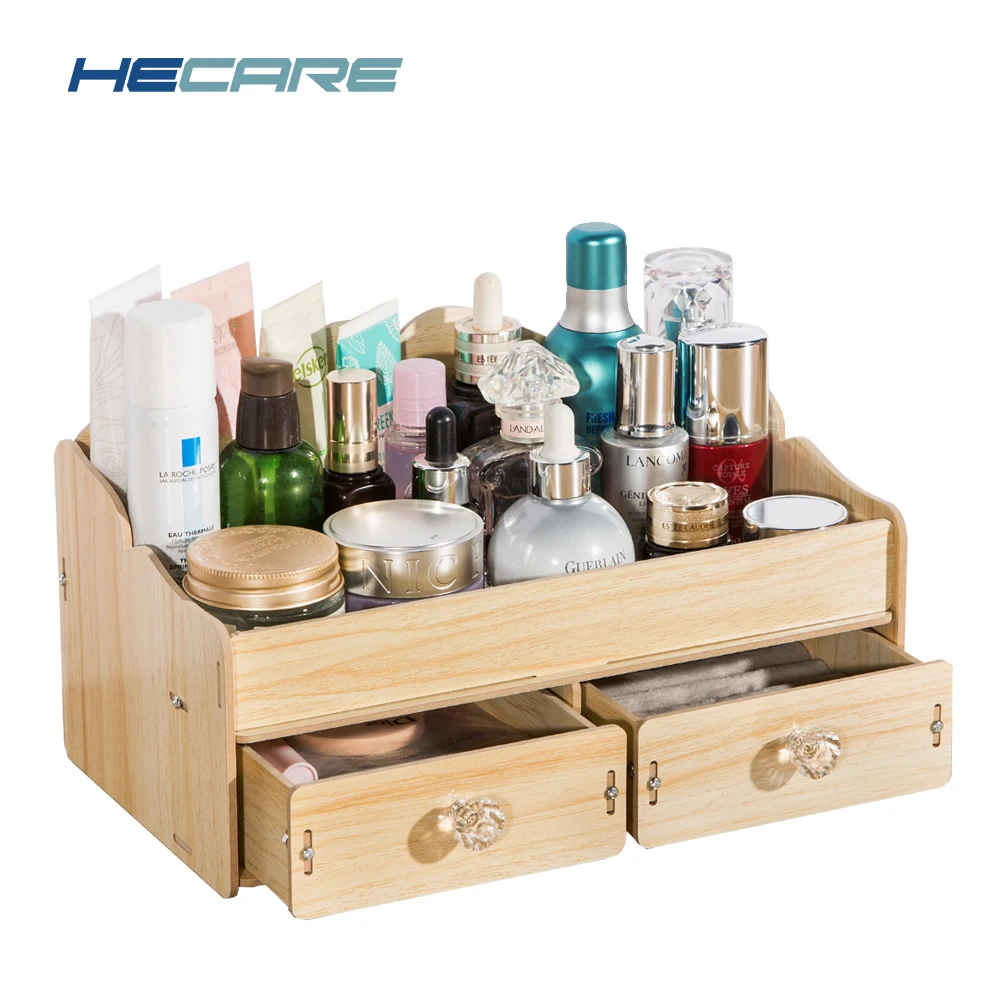 

HECARE New Wooden Jewelry Box Europe Desktop Casket for Decorations for Storage DIY Jewelery Rangement Makeup Storage Organizer