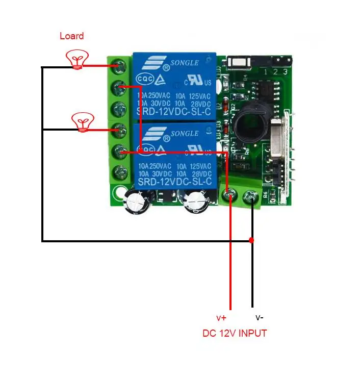 DC 12 v 10A 2CH мини беспроводной пульт дистанционного управления переключатель 2 канала интеллигентая(ый) семейная система управления светильник Светодиодный прожектор, светодиодные стены нагрузки