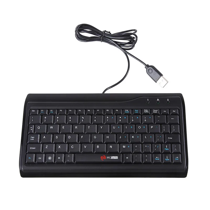 New Ultra Thin Slim 78 Key Wired USB Mini PC Keyboard for PC Apple Mac Laptop A8-0
