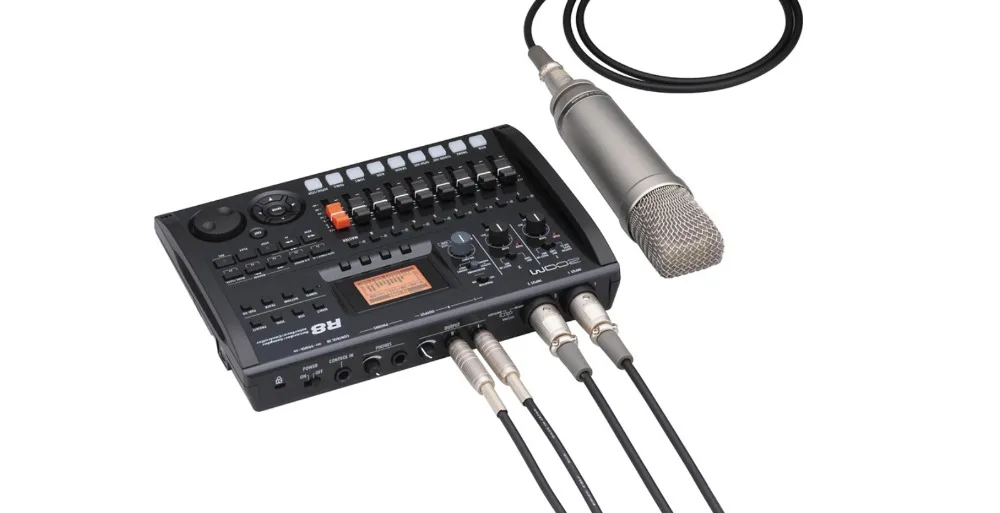 Зум R8 8-рекордер звуковая карта эффект аранжировщик аудио интерфейс г-жа контроль поверхности образец Портативный Музыка производственной системы