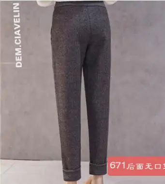 Woolen Maternity Pants 2019 Autumn Winter Maternity Clothes New Thicken Harem Pants Fashion Trousers for Pregnant Women SH-3077