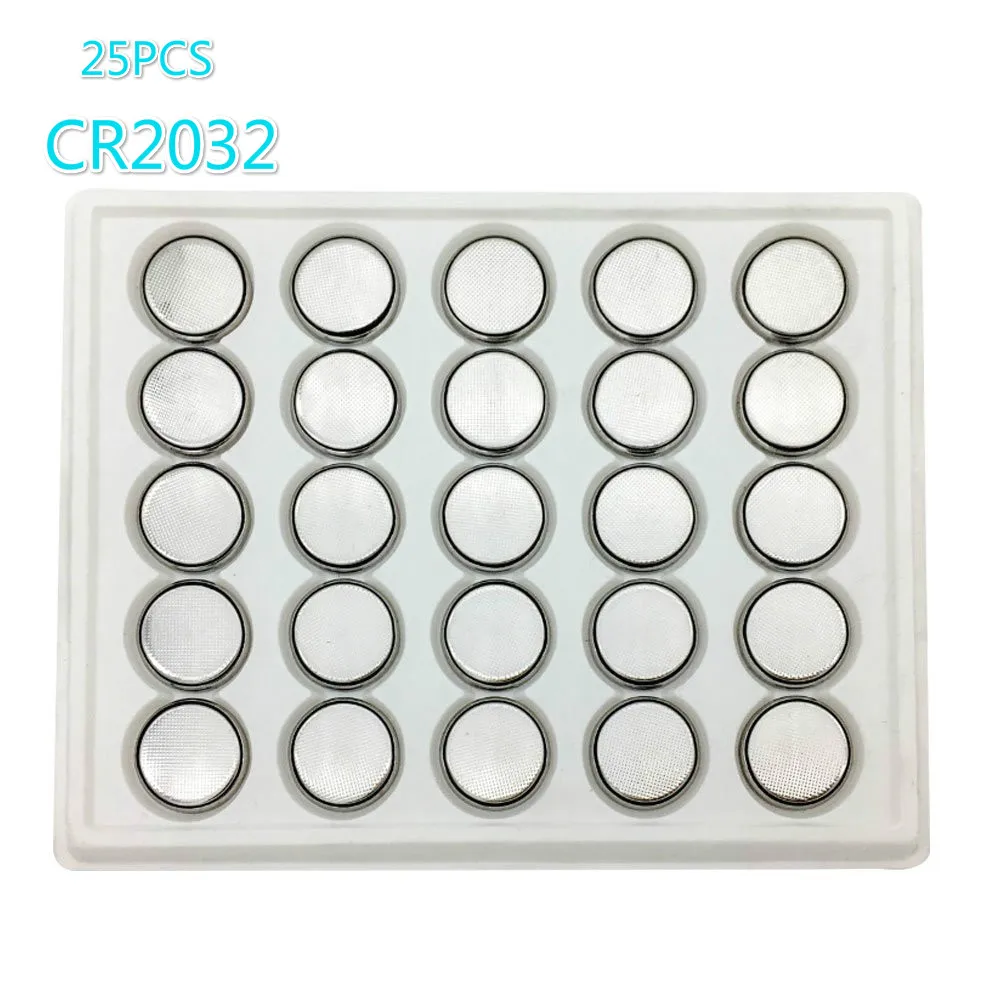

MJKAA 25PCS 2032 Battery CR2032 Button Cell Batteries DL2032 KCR2032 5004LC ECR2032 celular barato