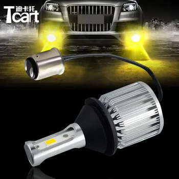 

Tcart 2pcs BAY15D 1157 P21/5W LED Bulbs Car Turn Signal Warning Lights Auto LED Lamp Car-Styling For Hyundai Genesis Coupe 2014