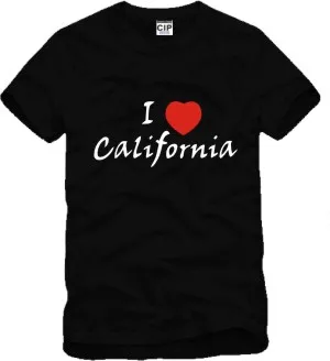 Футболка с надписью i love california в Корейском стиле футболки для влюбленных MinHo Park Shin