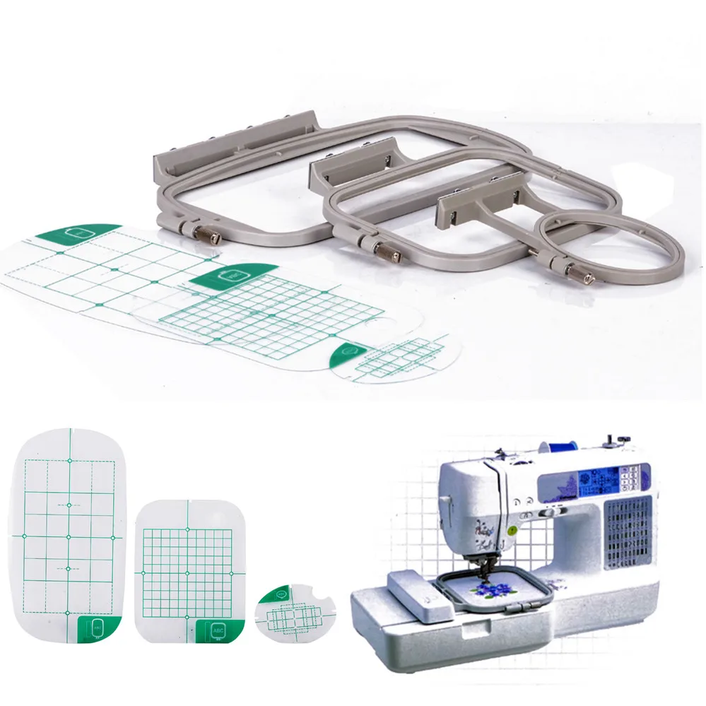 3pcs New Embroidery Hoops Set For Brother SE400 SE425 PE500 HE 120 HE 240 Sewing Machinein