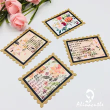 DIE CORTE de METAL de CORTE DIE post selo borda do quadro de nidificação quadro arte faca cortador de cartão álbum de Scrapbook Do ofício de papel soco morrer(China)