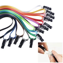 1,0 см ланярды на шею с омаром, держатель Бейджа для удостоверения личности, шейный ремень, безопасный ломающийся шнур для ключей, ID IC держатель значков карт