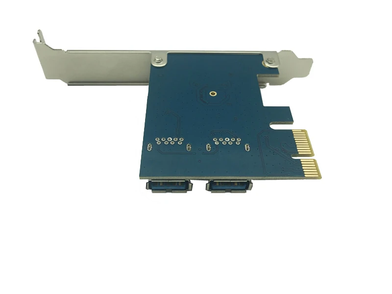 PCI E 1 turn 2 express 1X Слоты Райзер карта Mini ITX внешний 3 слота адаптер PCIe порт множитель