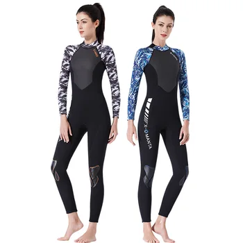 

Women's 1.5mm Neoprene Wetsuit One-Piece Full body Back Zip Scuba Dive Wetsuit Swimming Surfing Diving Snorkeling Suit Jumpsuit