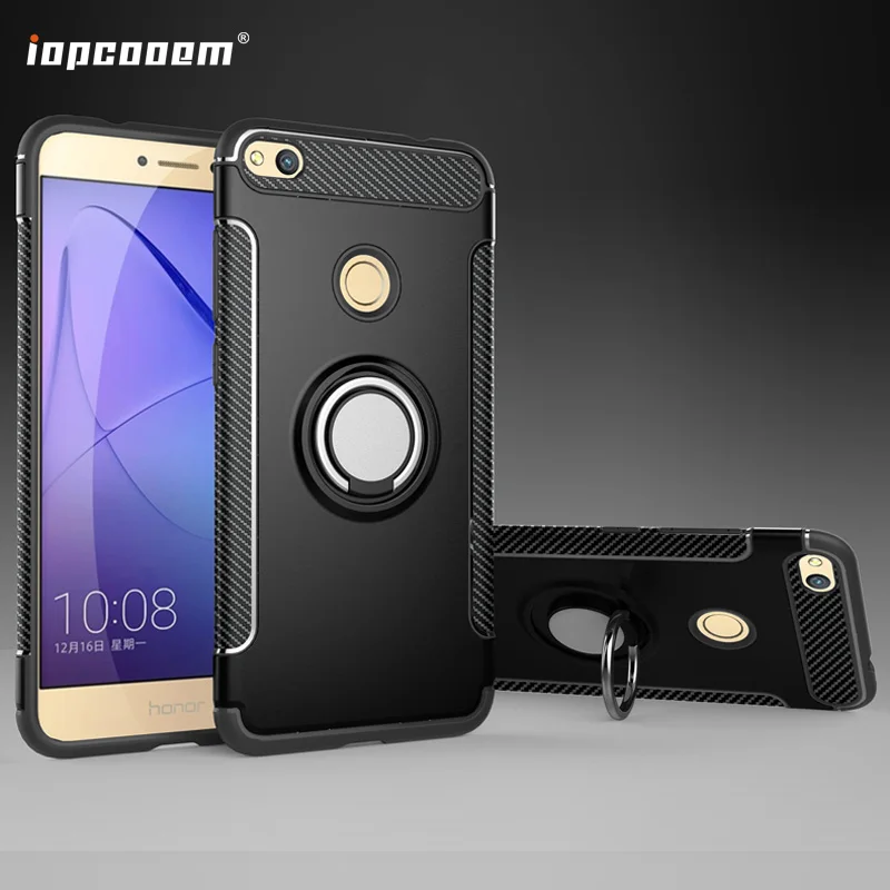 Роскошный защитный чехол Magic Ring Для Huawei Honor 8 Lite для телефона полный Чехол мягкий