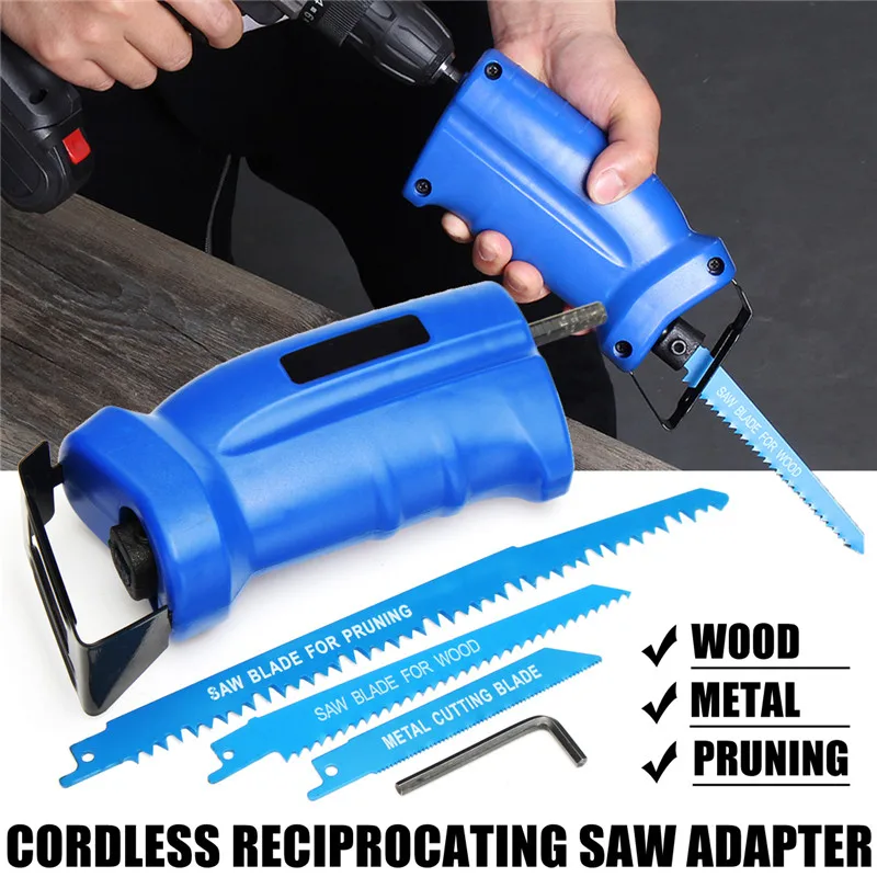 

Power Tool Accessories Reciprocating Saw Blades Metal Cutting Wood Cutting Tool Electric Drill Attachment with 3 Blades