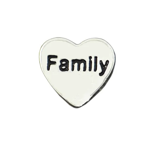 Hot sale amazing fashion alloy silver jewelry Heart word Family for