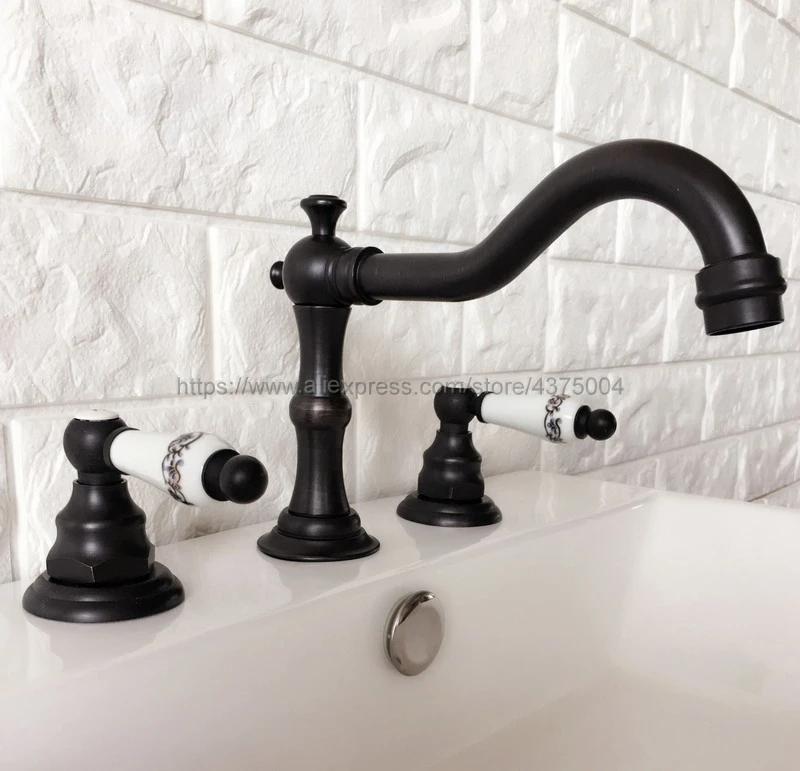 Single Lever Red Oil Rubbed Bronze Lavatory Faucet Vanity Bath Basin Faucet Mix