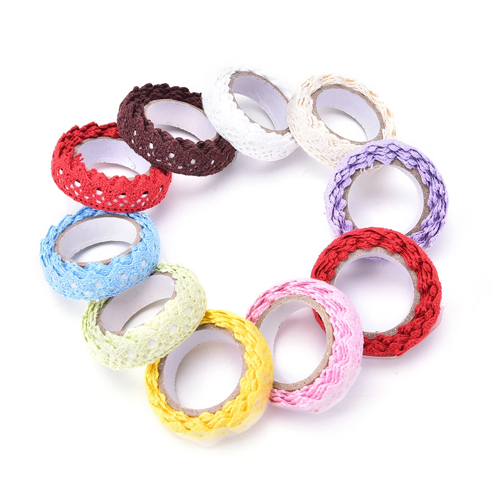 

Hot Sale New Magic Cotton Lace Roll Ribbon Knit Adhesive Tape Sticker Craft Decoration Fabric