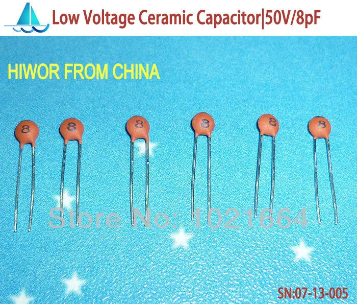 005 50v 8pf 0.5%