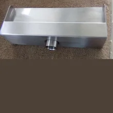 Водонепроницаемый 300 мм длина 304 нержавеющая сталь водопад вода осень без светодиодных огней бассейн Сад Нержавеющая сталь занавес для воды