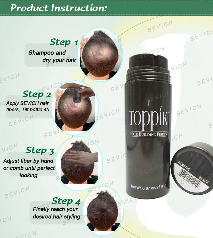 Hair Fibers Keratin Thickening Spray Toppik Hair Building Fibers